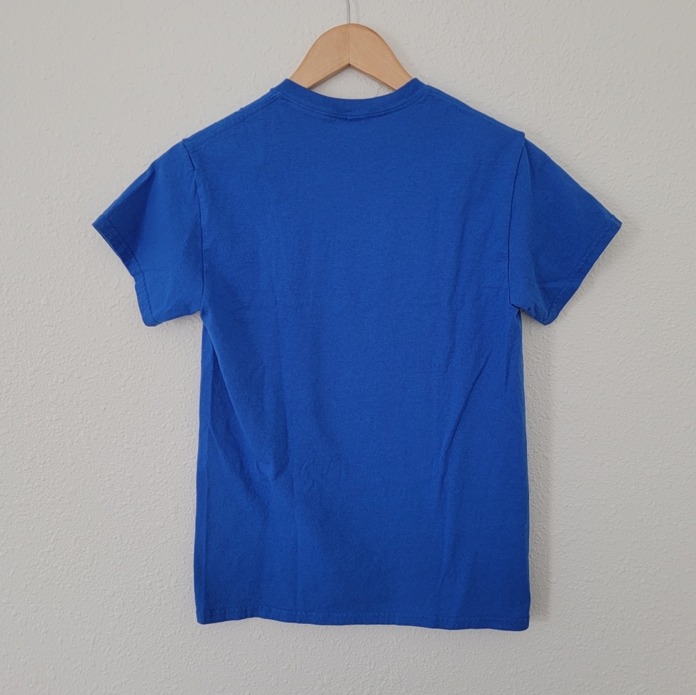The Wild Animal Sanctuary | Tiger Graphic T-Shirt Blue Green Orange Crewneck Tee - Picture 8 of 9